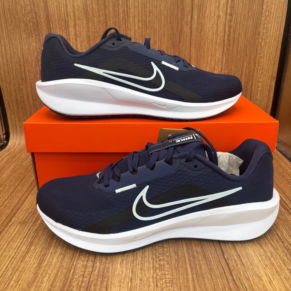 Nike Downshifter 13 Running Shoes Mens 9.5 Navy Blue FD6454-400 Sneakers NEW